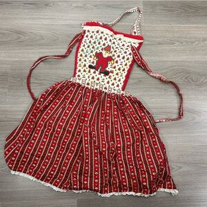 VINTAGE ugly Christmas Sweater kitchen cooking apron X22